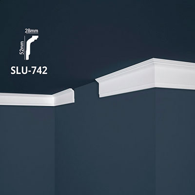 Unutrašnje dekorativne stiropor lajsne SLU-742 5,2cm x 2,8cm x 2m